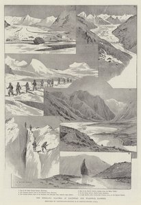 カシミールのバルチスタンとワードワンのヒマラヤ氷河 作： Charles Auguste Loye