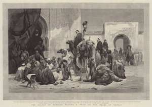 モロッコのスルタンは反逆者の頭に値をつけました 作： Charles Auguste Loye