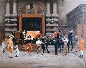 馬の師匠の馬車 作： Charles Augustus Henry Lutyens