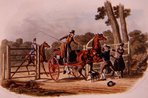 "An Insubordinate Gate Keeper" R.G. Reeve (fl.1811-37) の彫刻で、Thomas McLeanが出版しました。 作： Charles B. (after) Newhouse