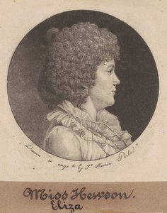 エリザ・ヒューソン 作： Charles B. J. Févret de Saint Mémin