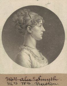 ジェーン・バー スチュアート・ニュートン 作： Charles B. J. Févret de Saint Mémin