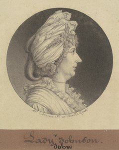 レディ・メアリー・ワッツ・ジョンソン 作： Charles B. J. Févret de Saint Mémin