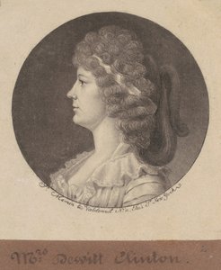 マリア・フランクリン・クリントン 作： Charles B. J. Févret de Saint Mémin