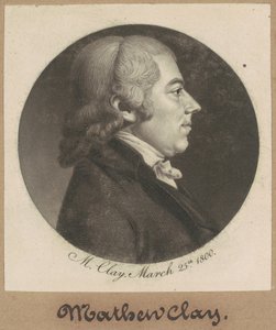マシュー・クレイ 作： Charles B. J. Févret de Saint Mémin
