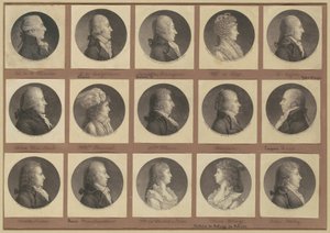 サン・メマン肖像画コレクション、グループ 1 作： Charles B. J. Févret de Saint Mémin