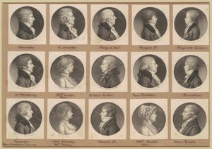 サン・メマン肖像画コレクション、グループ20 作： Charles B. J. Févret de Saint Mémin