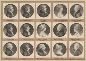 サン・メマン肖像画コレクション、グループ36 作： Charles B. J. Févret de Saint Mémin