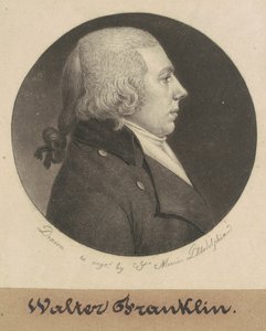 ウォルター・フランクリン 作： Charles B. J. Févret de Saint Mémin