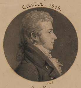 バーナード・ムーア・カーター 作： Charles Balthazar Julien Févret de Saint-Mémin