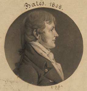ジェームズ・ウッドソン・ベイツ 作： Charles Balthazar Julien Févret de Saint-Mémin