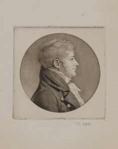 ジョセフ・ホッパー・ニコルソン判事 作： Charles Balthazar Julien Févret de Saint Mémin