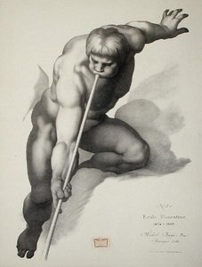 トランペットを吹く天使、『Cours de Dessin』第2巻「Modeles d