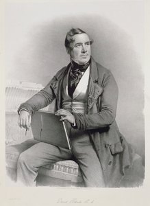 デビッドロバーツの肖像（1796〜1864年）、「聖地」第1巻の前編、1844年 作： Charles Baugniet