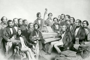 ミュージカルユニオン、publ。ハンハート、1851年 作： Charles Baugniet