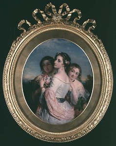 スリー・ビューティーズ」1845年頃 作： Charles Baxter
