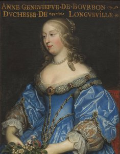 アンヌジュヌヴィエーヴドブルボンコンデ1619-1679、ロングヴィル公爵夫人、17世紀半ば.. 作： Charles Beaubrun