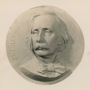 彫刻家ジョン・ヘンリー・フォーリーのレリーフ彫刻 作： Charles Bell Birch