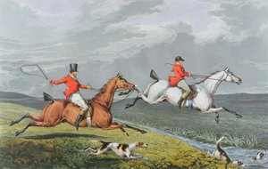 フォックスハンティング：フルクライ、1828年（手彩色のアクアチント）
