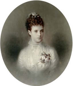 1890年代のロシア皇后マリアフョードロヴナの肖像 作： Charles Bergamasco