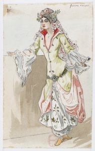 ホルメス - 黒い山 - 衣装デザイン：シャルル・ビアンチーニ - 10c.トルコ人女性