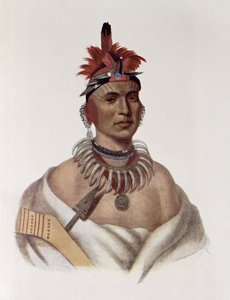 Chon-Ca-Peまたは「ビッグカンザス」、音頭、イラストは「The Indian Tribes of North America、Vol.1」（Thomas L. McKenneyとJames Hall、pub）によるイラスト。ジョン・グラント