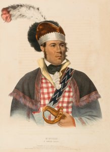 ミントッシュ北アメリカのインディアン部族の歴史より「クリークの族長 作： Charles Bird King