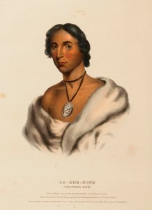 PA-SHE-NINE北米インディアン部族史より「A CHIPPEWA CHIEF 作： Charles Bird King