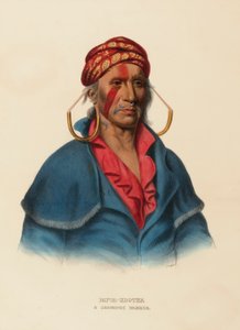 PAYTA-KOOTHA。北米インディアン部族史より「シャワノエの戦士 作： Charles Bird King