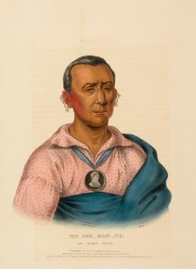 WAT-CHE-MON-NE, AN IOWAY CHIEF（『北米インディアン部族史』より