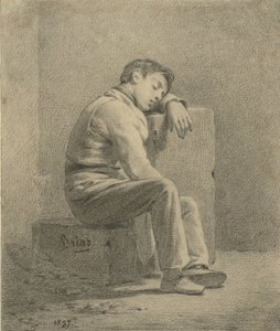 眠る少年 作： Charles Brias
