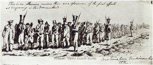 ホバートタウンチェーンギャング、1831年頃 作： Charles Bruce