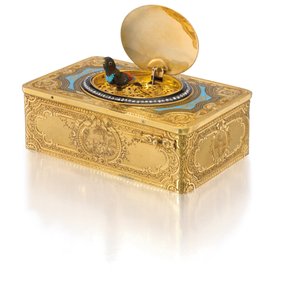 歌う鳥の箱、1840年頃 作： Charles Bruguier