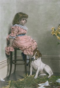 不名誉、F。スタクプールによるメゾティント、手彩色、トーマスマクリーンによるパブ、1887 作： Charles Burton
