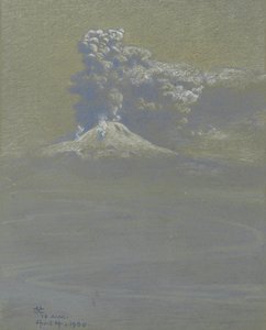 1906年4月14日、オッタヴィアーノの灰のシャワー 作： Charles Caryl Coleman