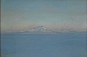 1905年2月、カプリ島、ヴィラナルキッソスの北風（パステルと色鉛筆、または紙にクレヨン） 作： Charles Caryl Coleman