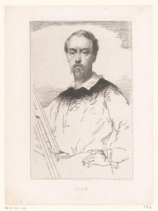 Portret van Félix François Georges Philibert Ziem エッチングとリトグラフ（シリーズタイトル）