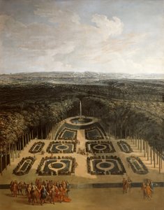 グランドトリアノンの庭園にあるルイ14世の遊歩道 作： Charles Chastelain