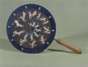 ケルビムのデザインカードを使用したフェナキスティコペ、1835年