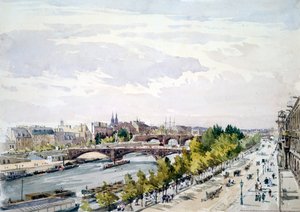 パリ、1867年7月、西に見えるルーブル美術館のサレダポロンの窓から 作： Charles Claude Pyne
