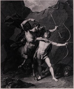 アキレスの教育、1794 作： Charles Clément Bervic