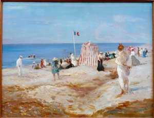 ビーチシーンディエップ 作： Charles Edward Conder
