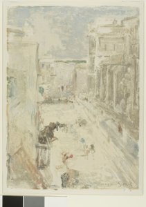 セビリアの通り 作： Charles Edward Conder