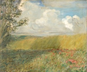 トウモロコシ畑 作： Charles Edward Conder