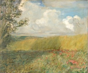 「トウモロコシ畑」、1888-1909 作： Charles Edward Conder