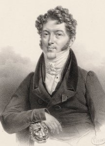 ヴァイオリン奏者で作曲家のシャルル・フィリップ・ラフォンの肖像（1781～1839年）。 作： Charles Constans