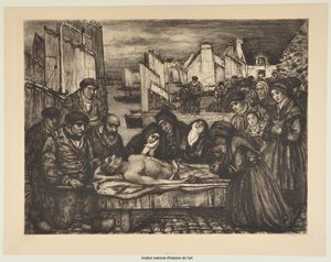 海の国の悲しみ、あるいは海の犠牲者たち（試し刷りb） 作： チャールズコット