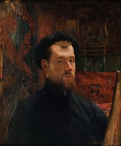 自画像、c。 1886-1888。 作： Charles Cottet