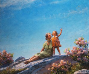 幸せな瞬間 作： Charles Courtney Curran
