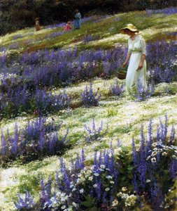 丘の上、1914 作： Charles Courtney Curran